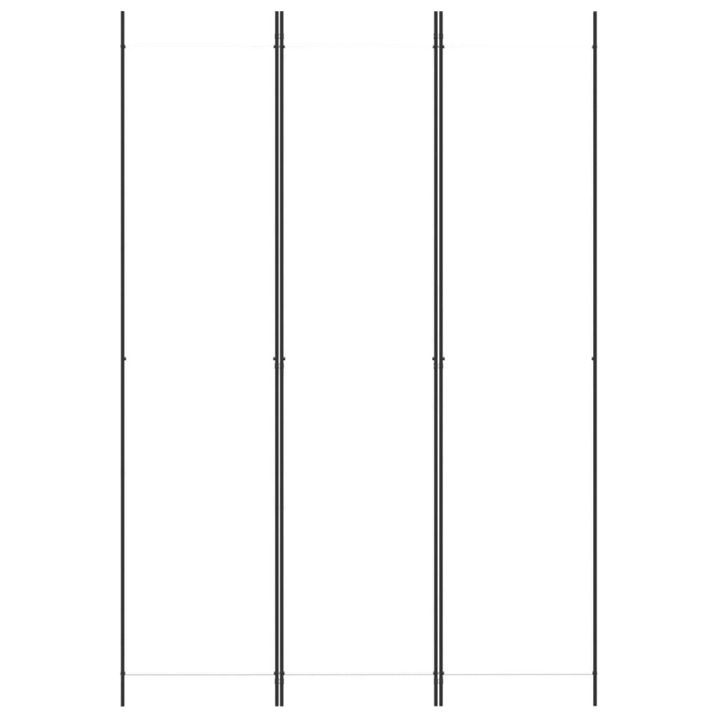 vidaXL 3-tlg. Paravent Weiß 150x220 cm Stoff