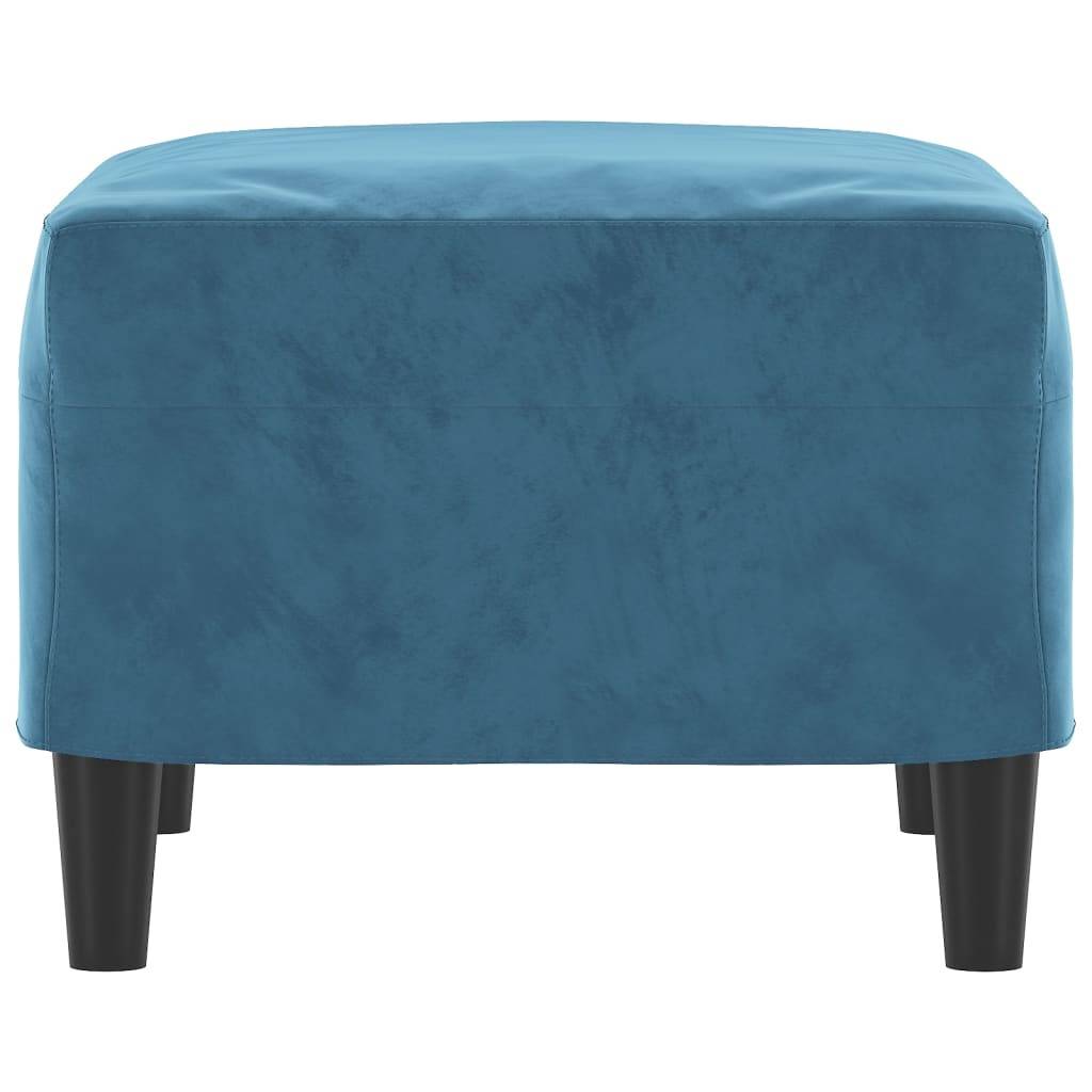 vidaXL Fußhocker Blau 60x50x41 cm Samt