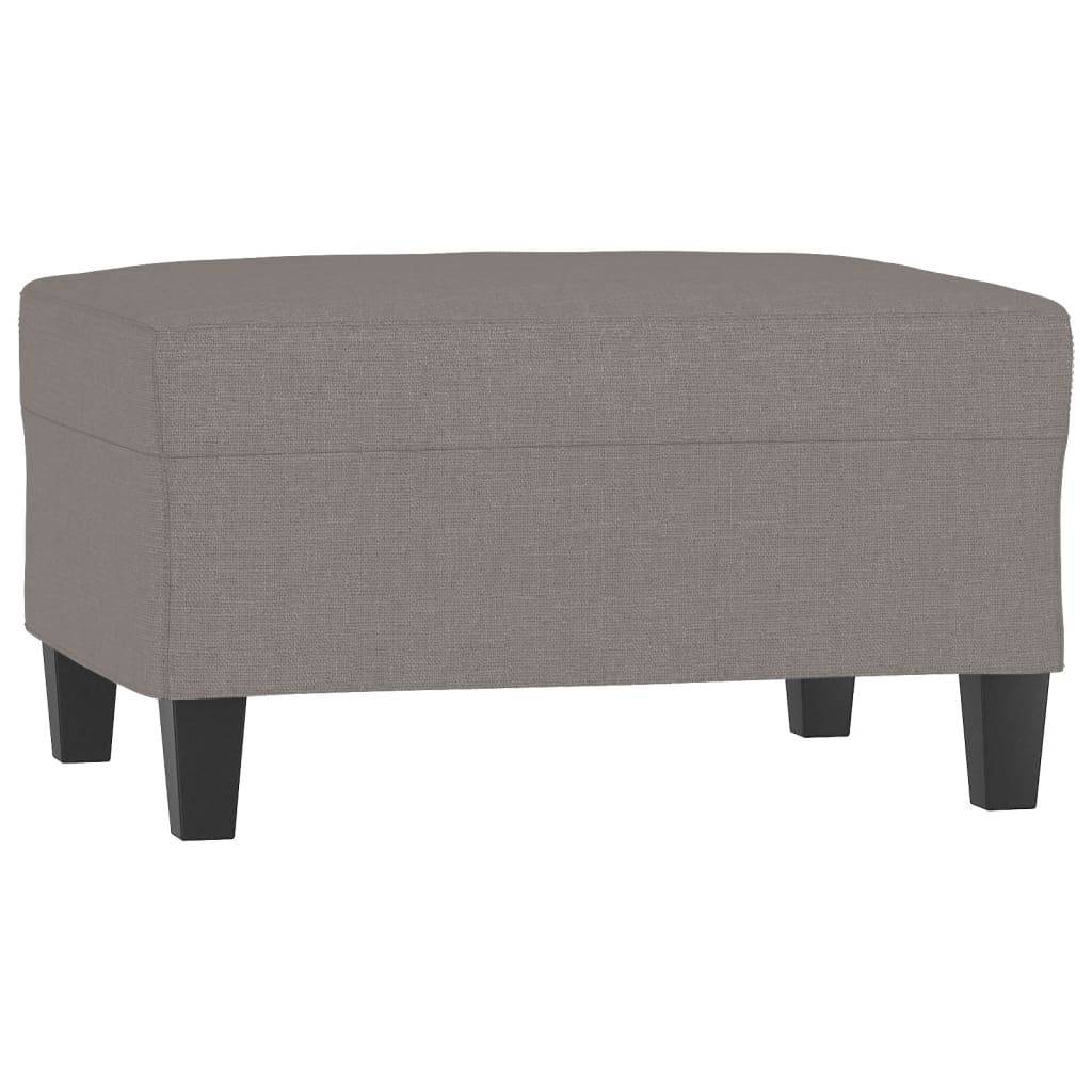 vidaXL Fußhocker Taupe 70x55x41 cm Stoff
