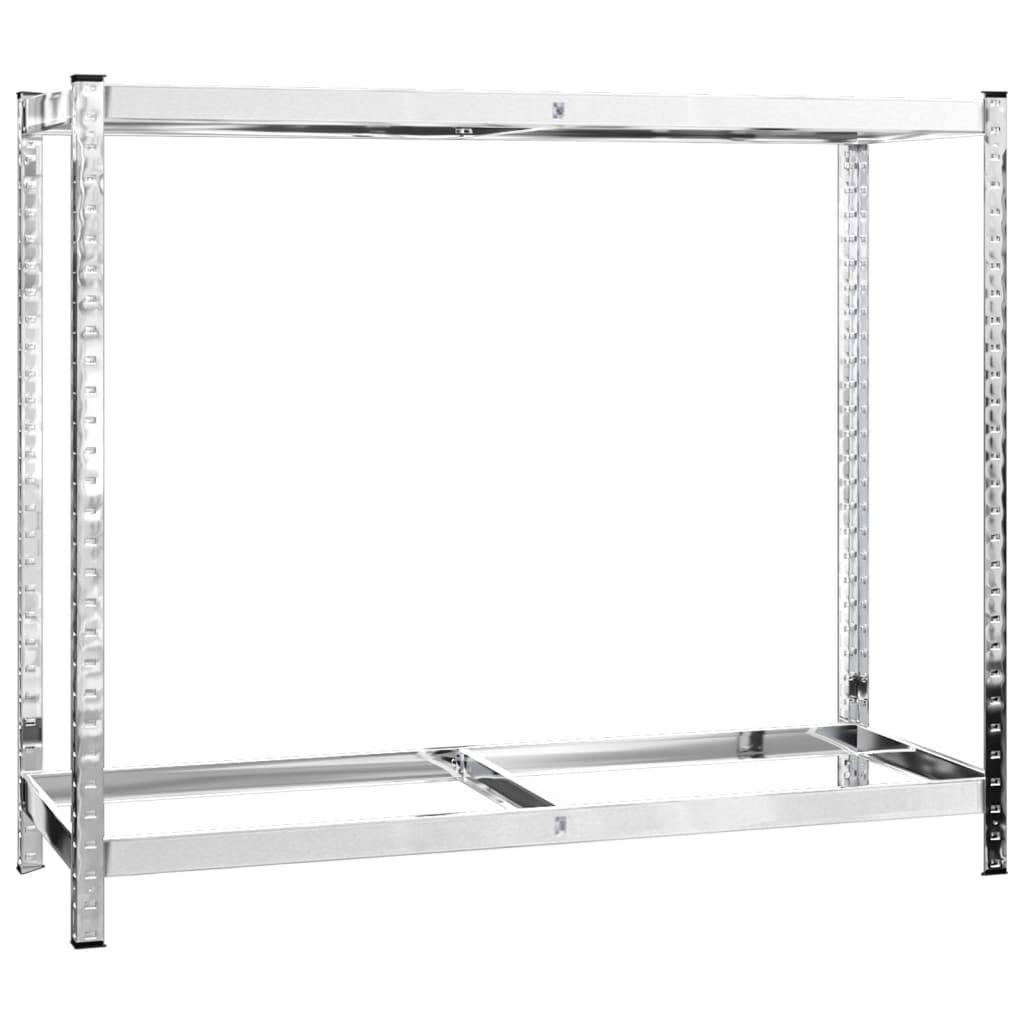 vidaXL Reifenregale mit 2 Böden 3 Stk. Silbern 110x40x110 cm Stahl