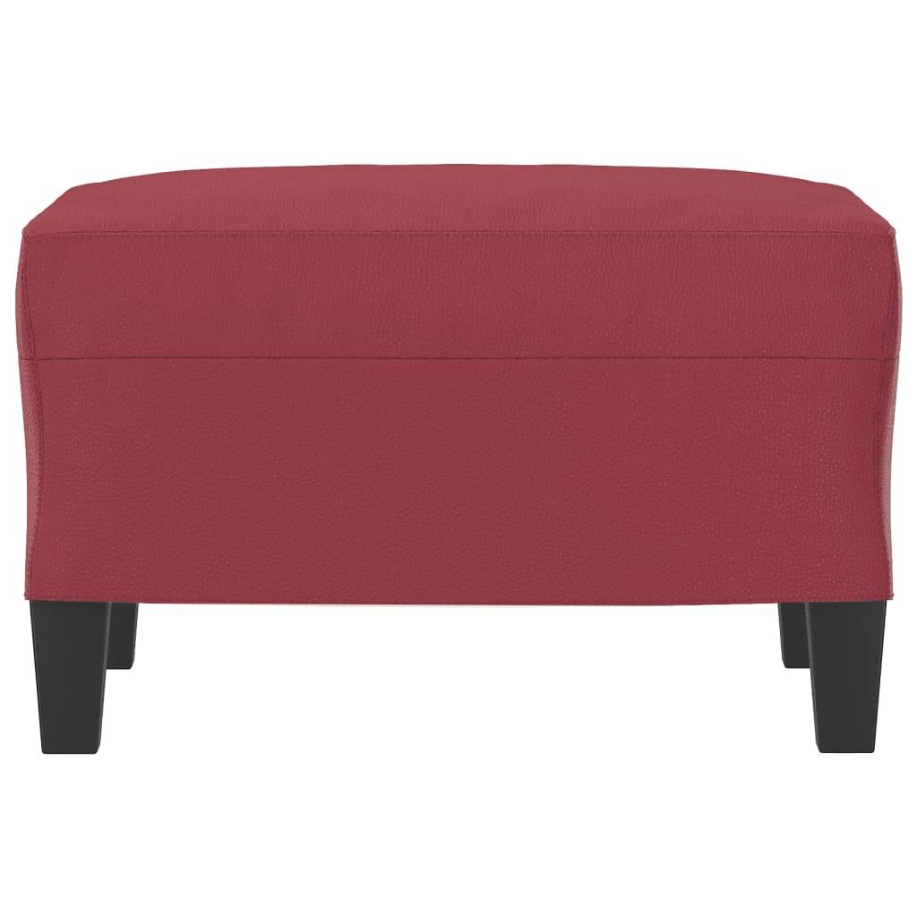 vidaXL Fußhocker Weinrot 60x50x41 cm Kunstleder