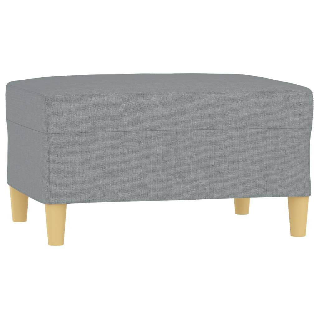 vidaXL Fußhocker Hellgrau 70x55x41 cm Stoff