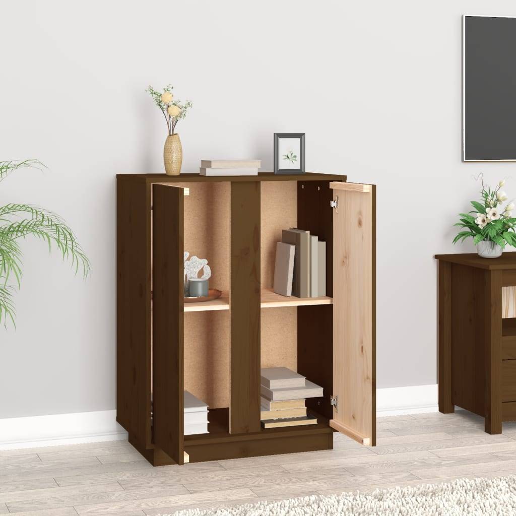 vidaXL Sideboard Honigbraun 60x35x80 cm Massivholz Kiefer