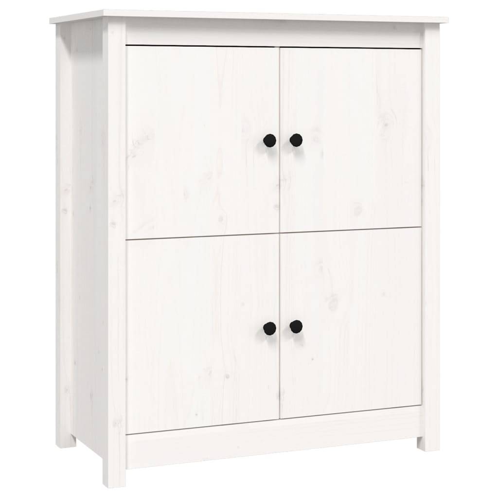 vidaXL Sideboard Weiß 83x41,5x100 cm Massivholz Kiefer