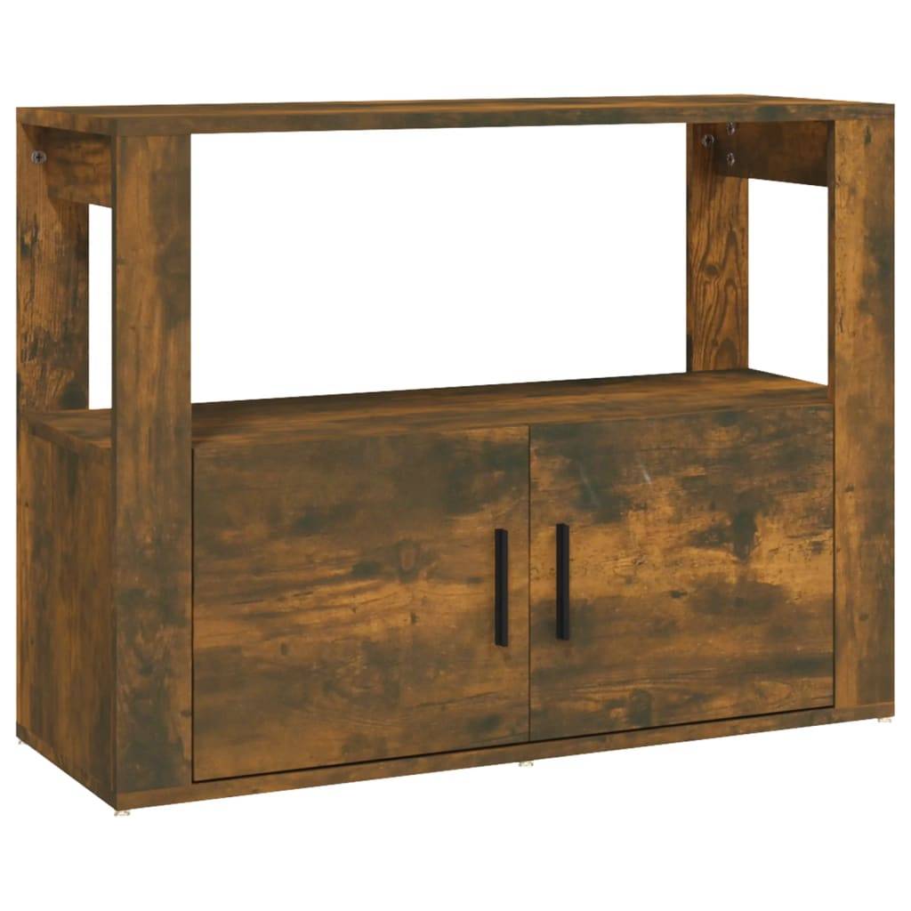 vidaXL Sideboard Räuchereiche 80x30x60 cm Holzwerkstoff