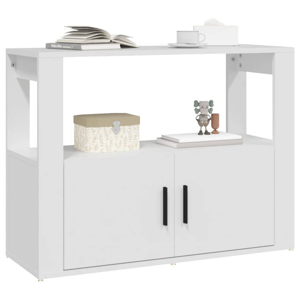 vidaXL Sideboard Weiß 80x30x60 cm Holzwerkstoff