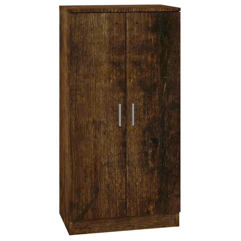 vidaXL Schuhschrank Räuchereiche 55x35x108 cm Holzwerkstoff