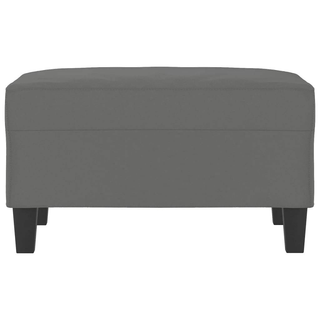vidaXL Fußhocker Dunkelgrau 70x55x41 cm Mikrofasergewebe