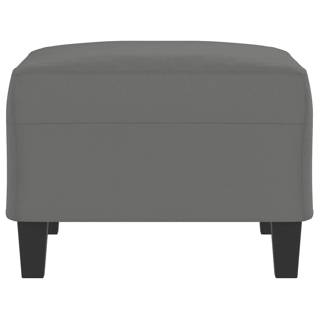 vidaXL Fußhocker Dunkelgrau 70x55x41 cm Mikrofasergewebe