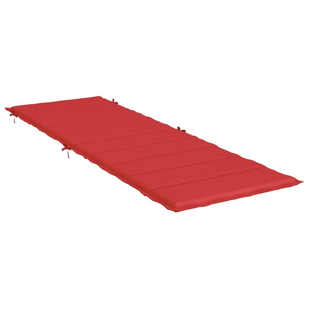 vidaXL Sonnenliegen-Auflage Rot 186x58x4 cm Oxford-Gewebe