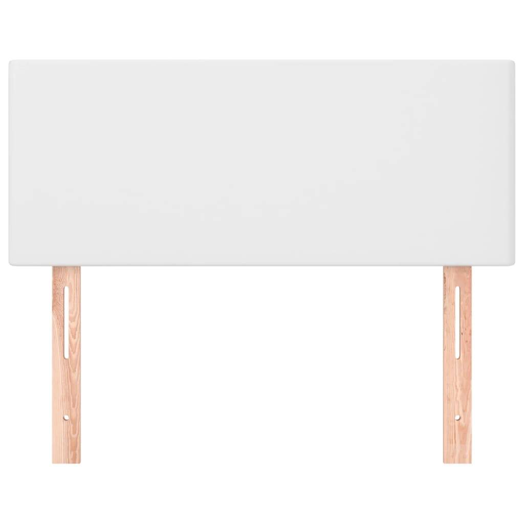 vidaXL Kopfteil Weiß 90x5x78/88 cm Kunstleder