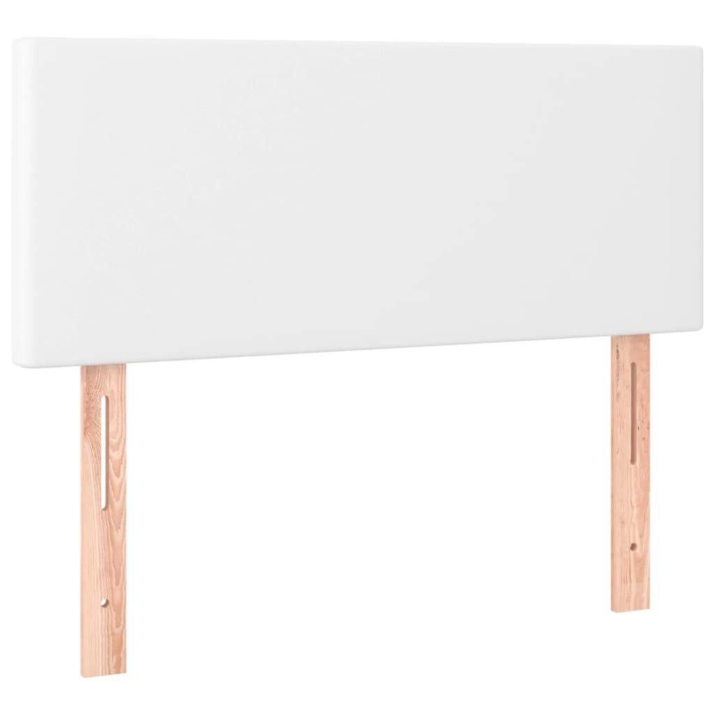 vidaXL Kopfteil Weiß 90x5x78/88 cm Kunstleder
