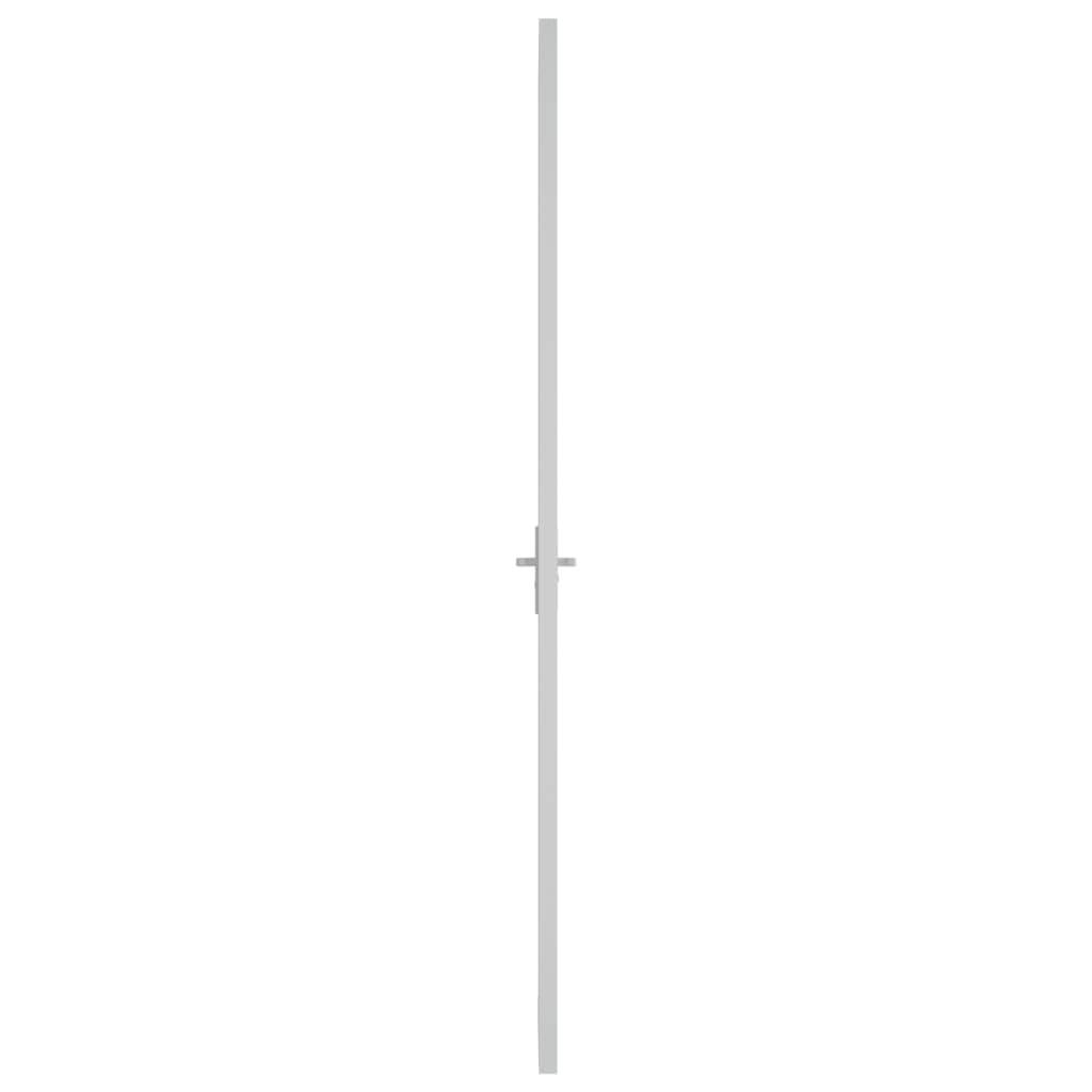 vidaXL Innentür 93x201,5 cm Weiß ESG-Glas und Aluminium
