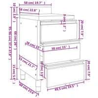vidaXL Gastro-Küchenschränke 2 Stk. Edelstahl vidaXL Gastro-Küchenschränke 2 Stk. Edelstahl