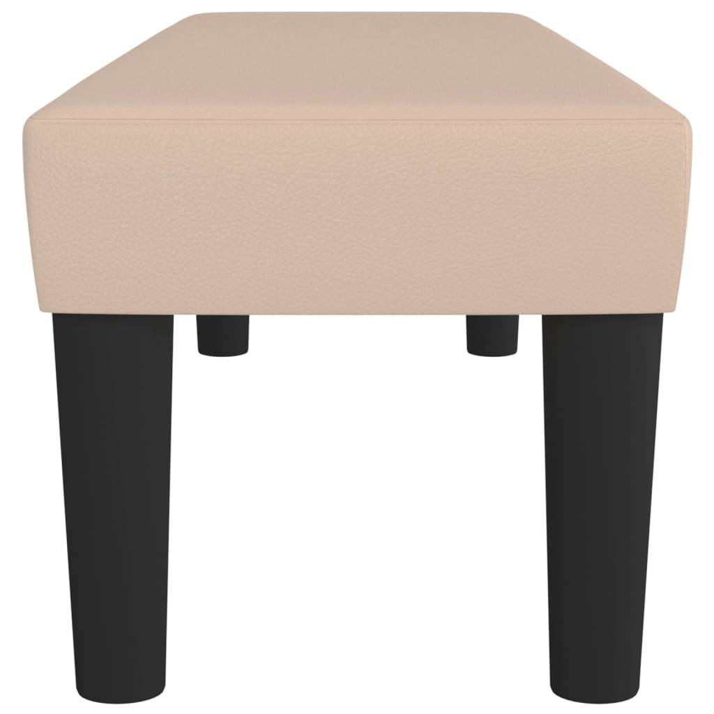 vidaXL Sitzbank Cappuccino-Braun 100x30x30 cm Kunstleder