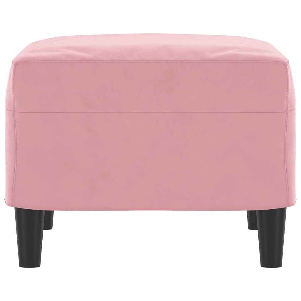 vidaXL Fußhocker Rosa 60x50x41 cm Samt