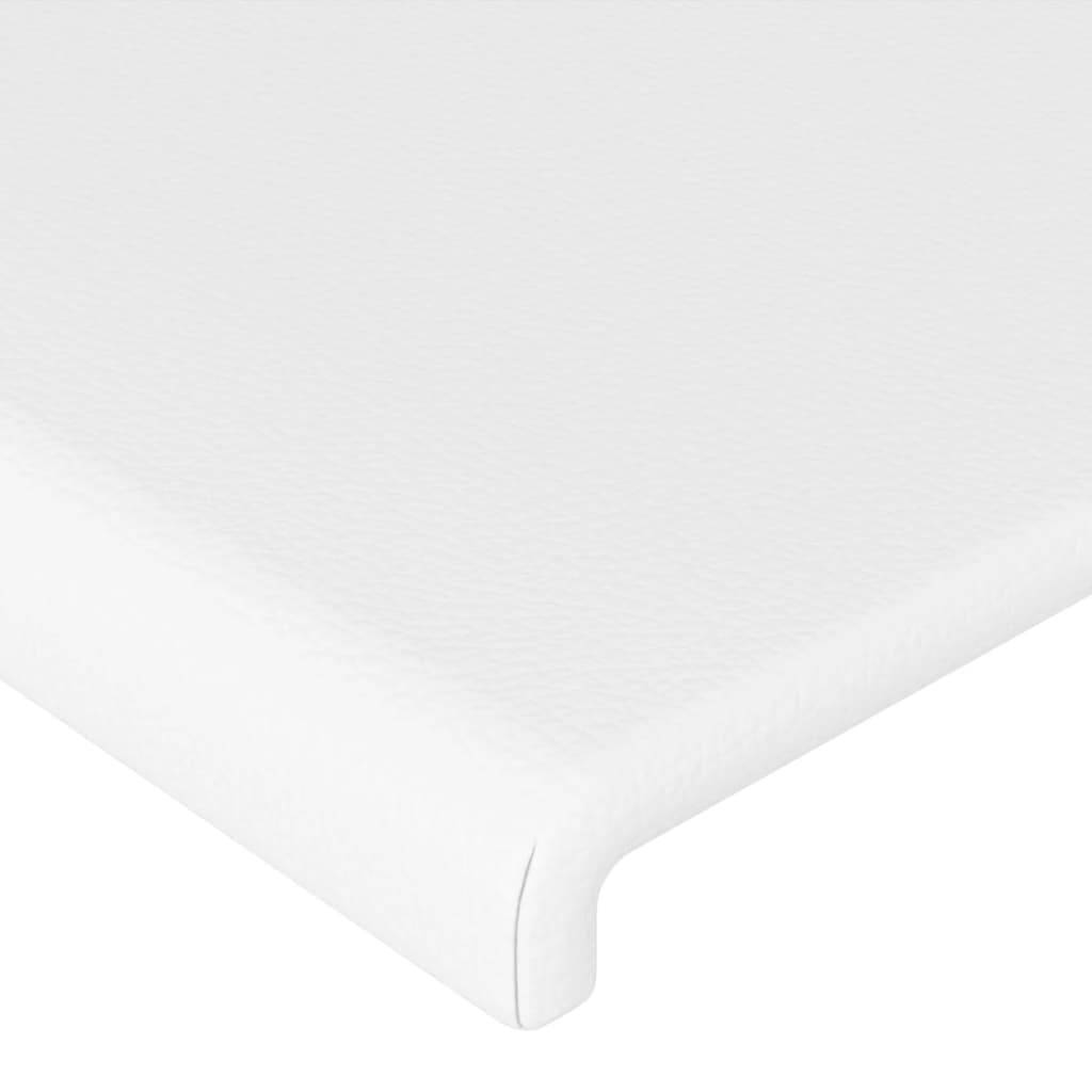 vidaXL Kopfteil Weiß 100x5x78/88 cm Kunstleder