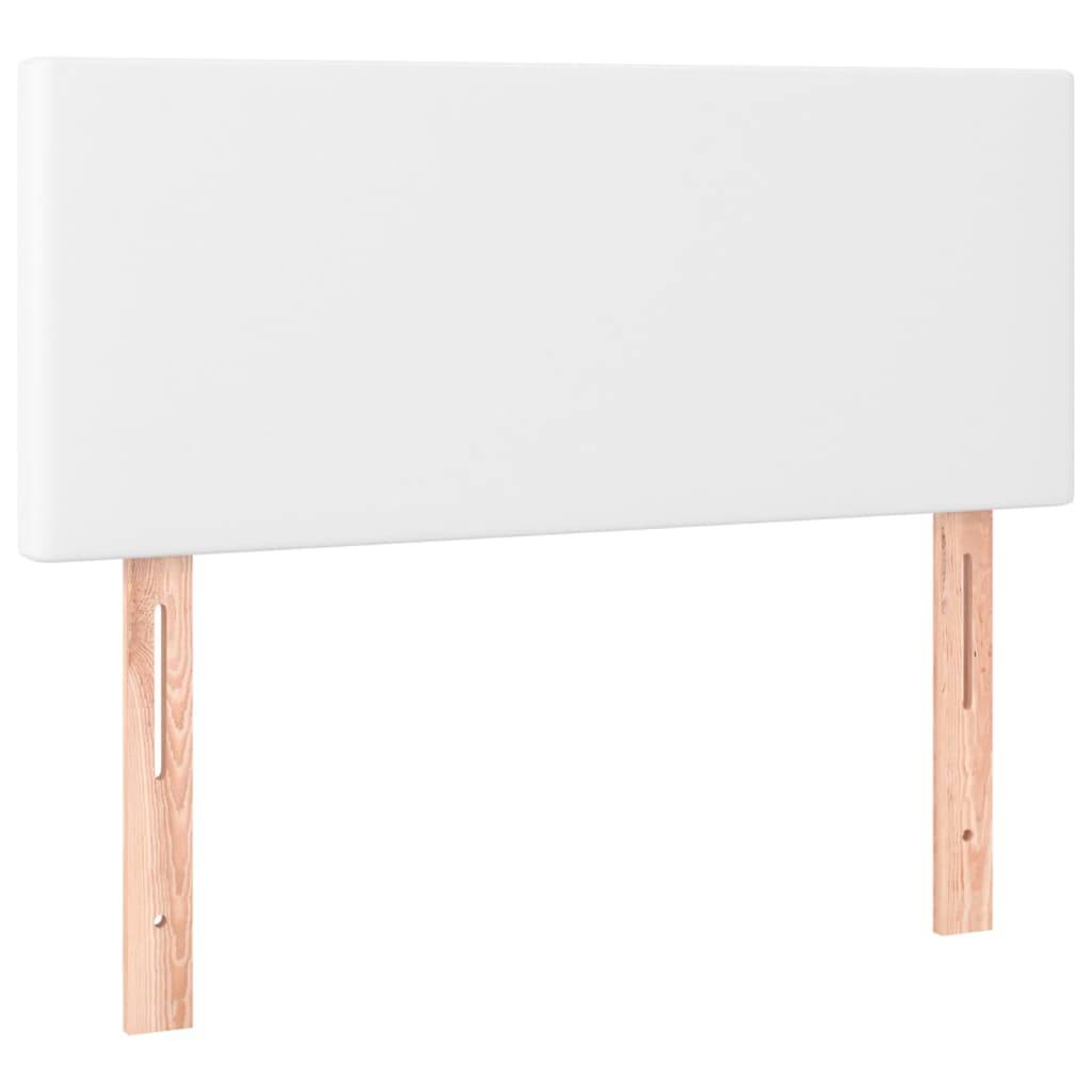 vidaXL Kopfteil Weiß 100x5x78/88 cm Kunstleder