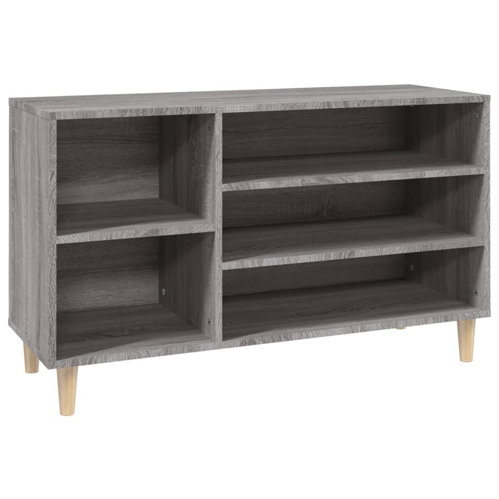 vidaXL Schuhregal Grau Sonoma 102x36x60 cm Holzwerkstoff
