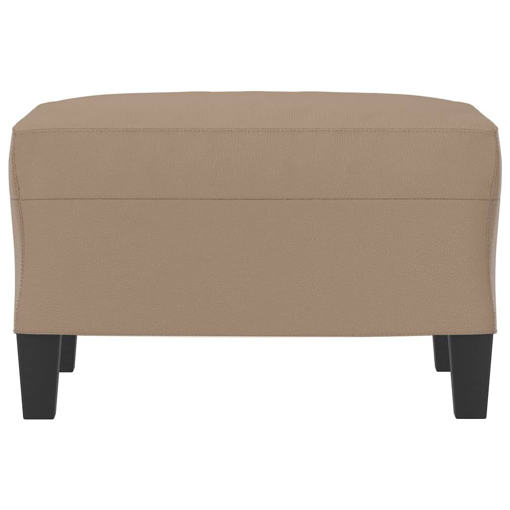 vidaXL Fußhocker Cappuccino-Braun 60x50x41 cm Kunstleder