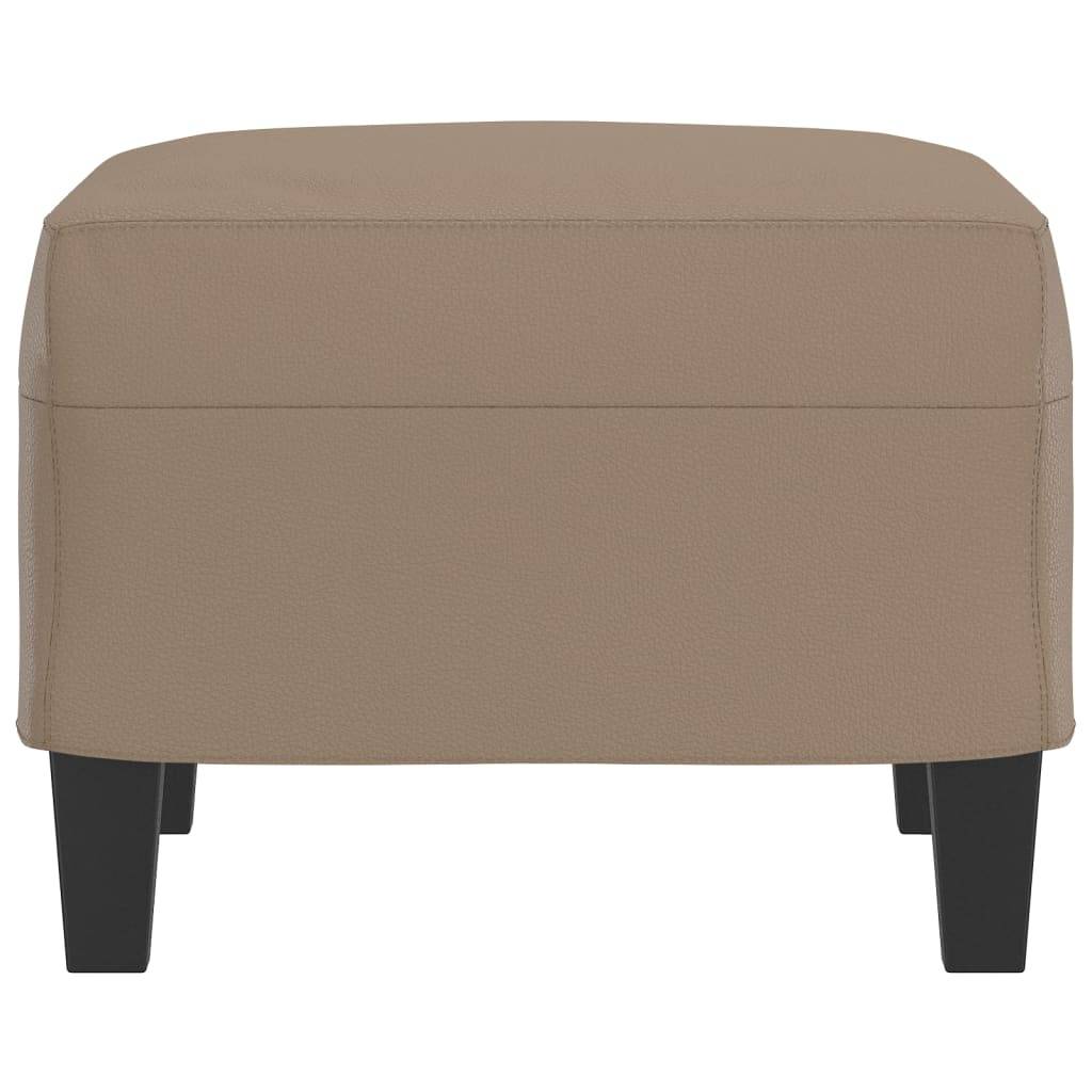 vidaXL Fußhocker Cappuccino-Braun 60x50x41 cm Kunstleder