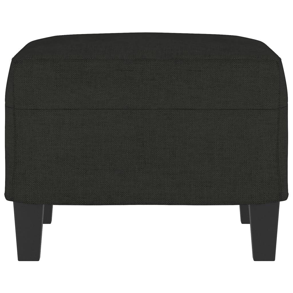 vidaXL Fußhocker Schwarz 60x50x41 cm Stoff