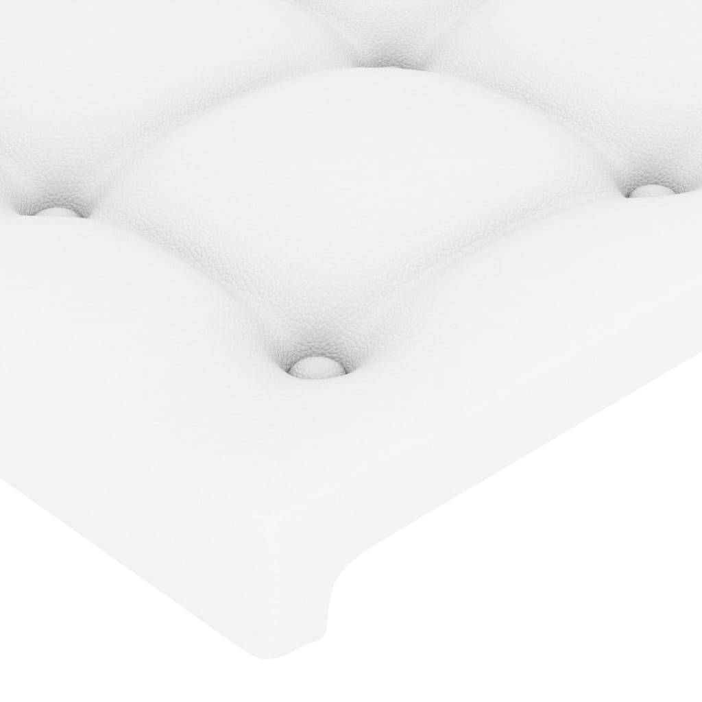 vidaXL Kopfteile 2 Stk. Weiß 80x5x78/88 cm Kunstleder