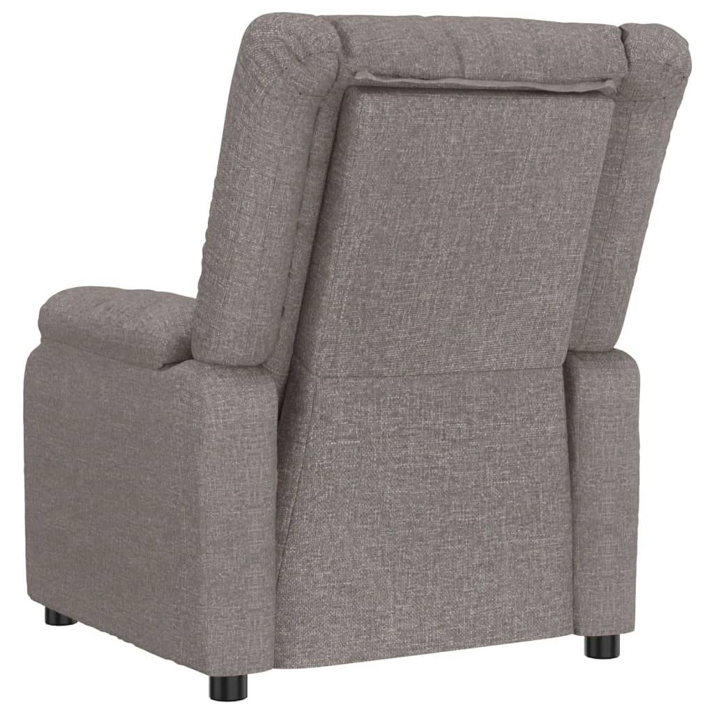 vidaXL Massagesessel Taupe Stoff