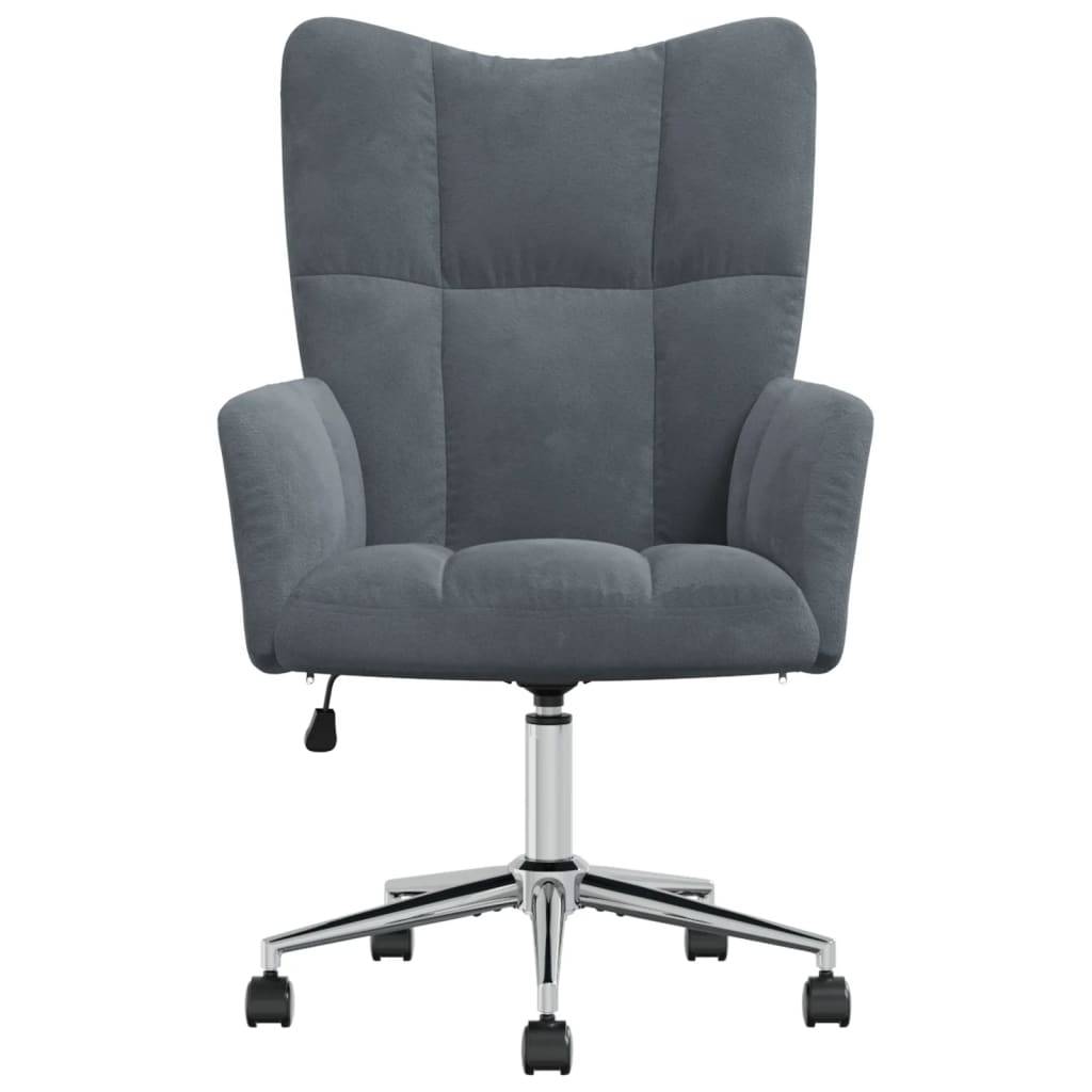vidaXL Relaxsessel Dunkelgrau Samt