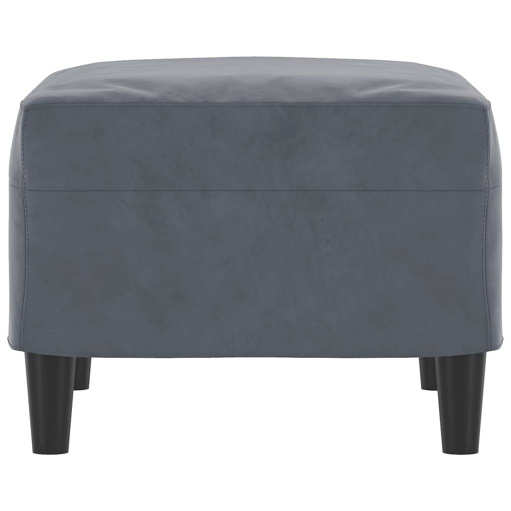 vidaXL Fußhocker Dunkelgrau 60x50x41 cm Samt