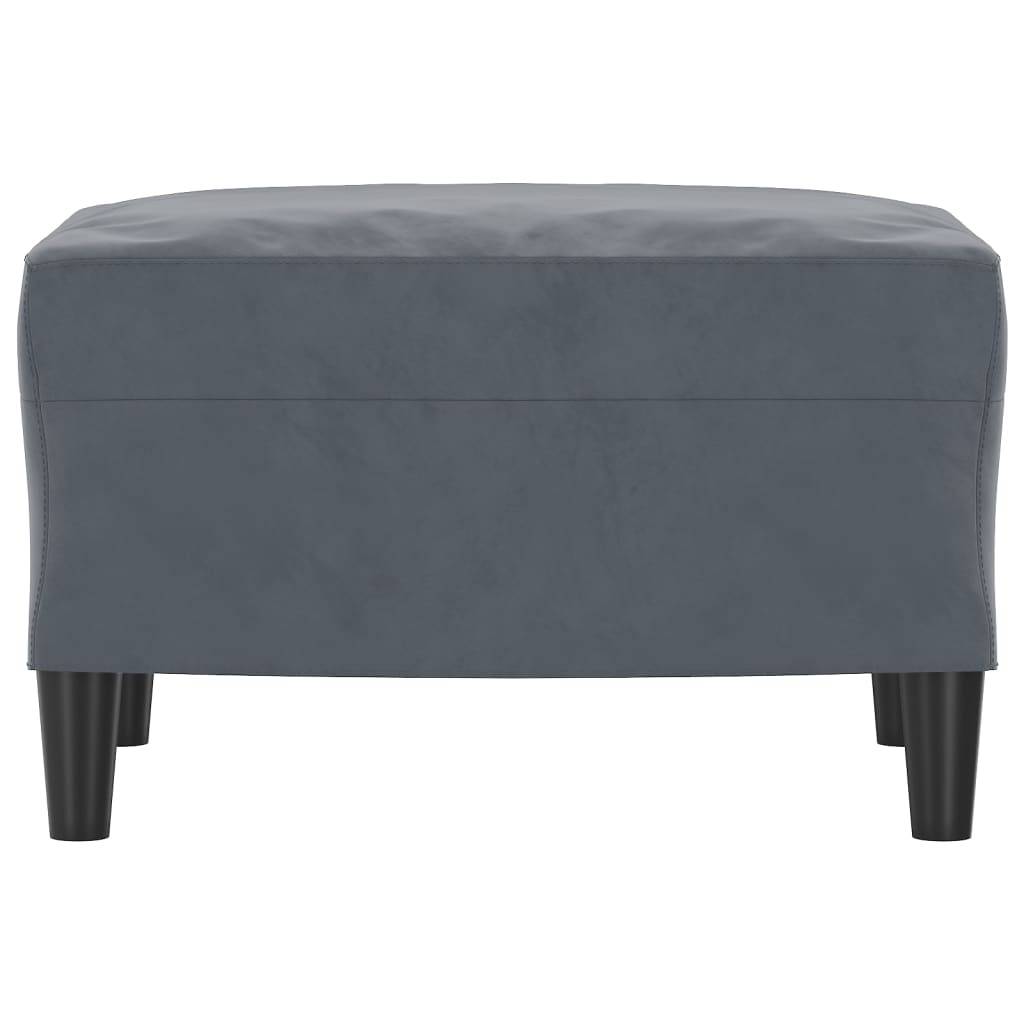 vidaXL Fußhocker Dunkelgrau 60x50x41 cm Samt
