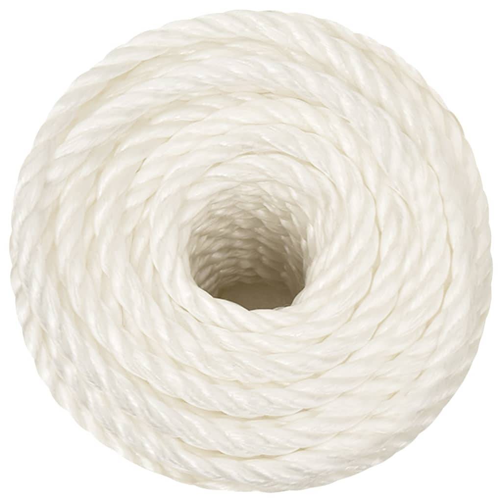 vidaXL Arbeitsseil Weiß 10 mm 250 m Polypropylen