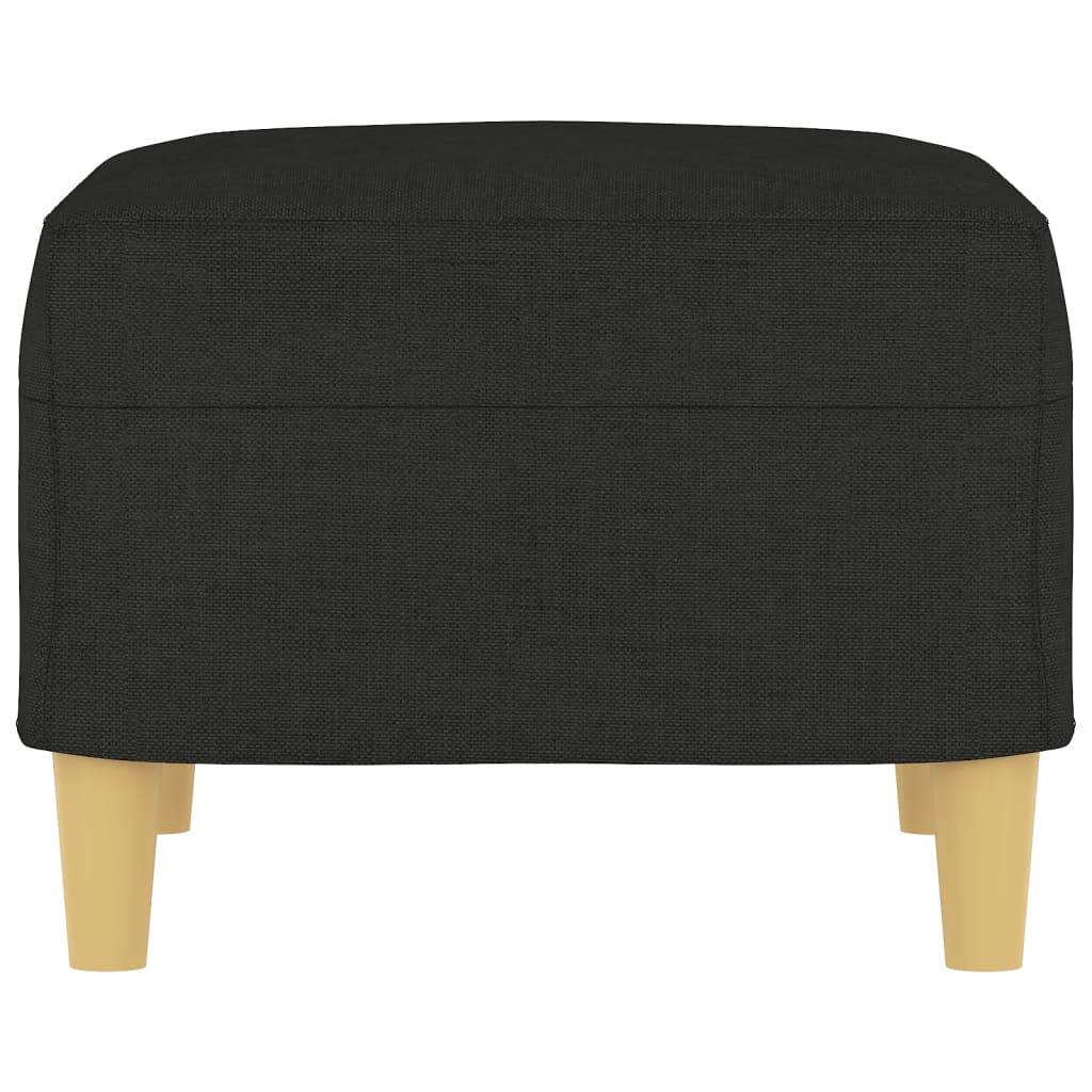 vidaXL Fußhocker Schwarz 60x50x41 cm Stoff