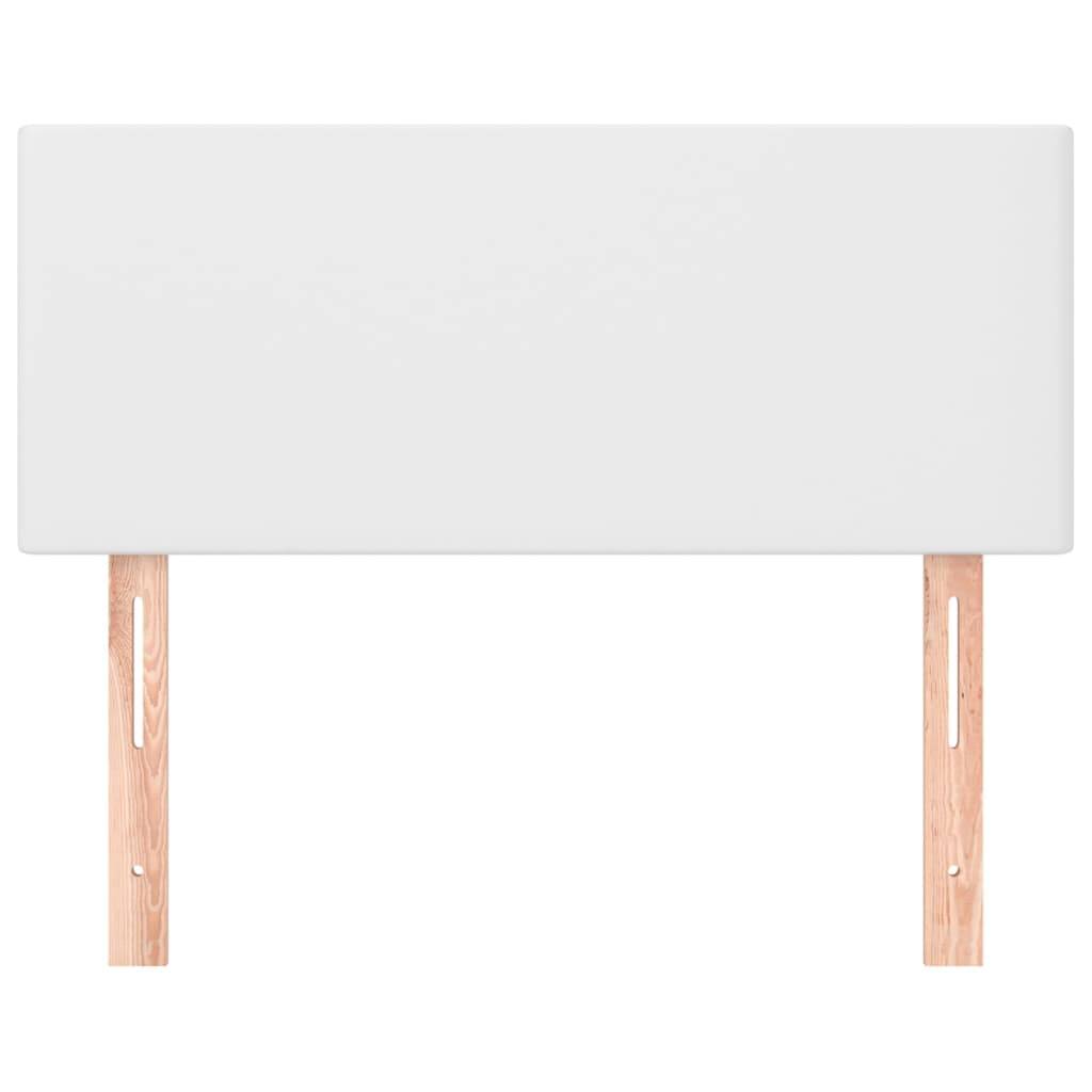 vidaXL Kopfteil Weiß 100x5x78/88 cm Kunstleder