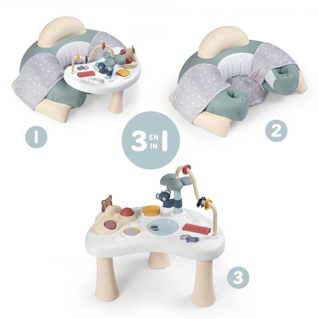 Smoby 3-in-1 Babysitz mit Activity-Tisch Little Smoby Cosy Seat