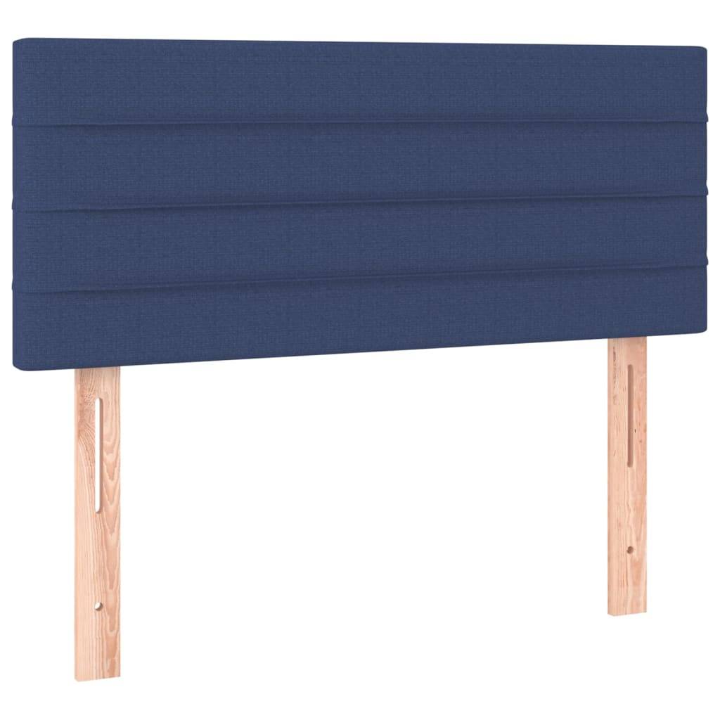 vidaXL LED Kopfteil Blau 80x5x78/88 cm Stoff