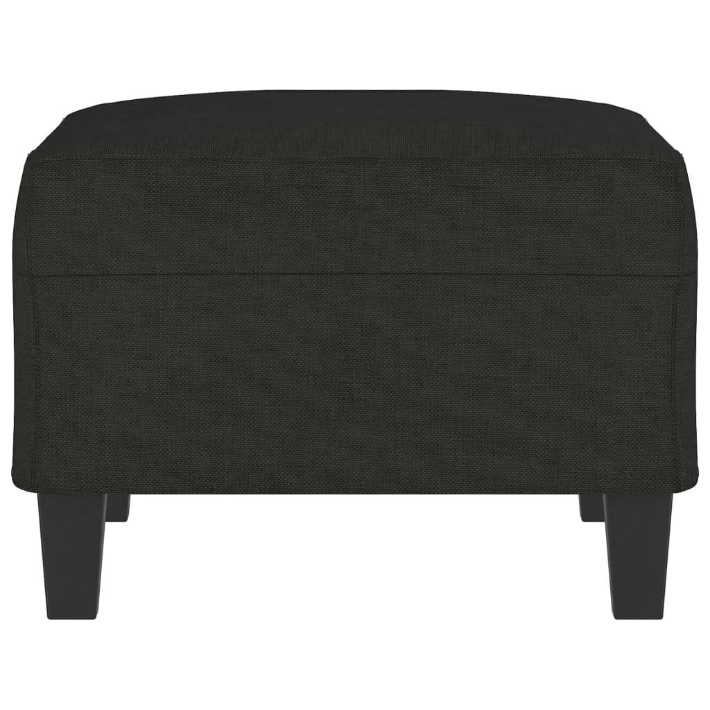 vidaXL Fußhocker Schwarz 70x55x41 cm Stoff