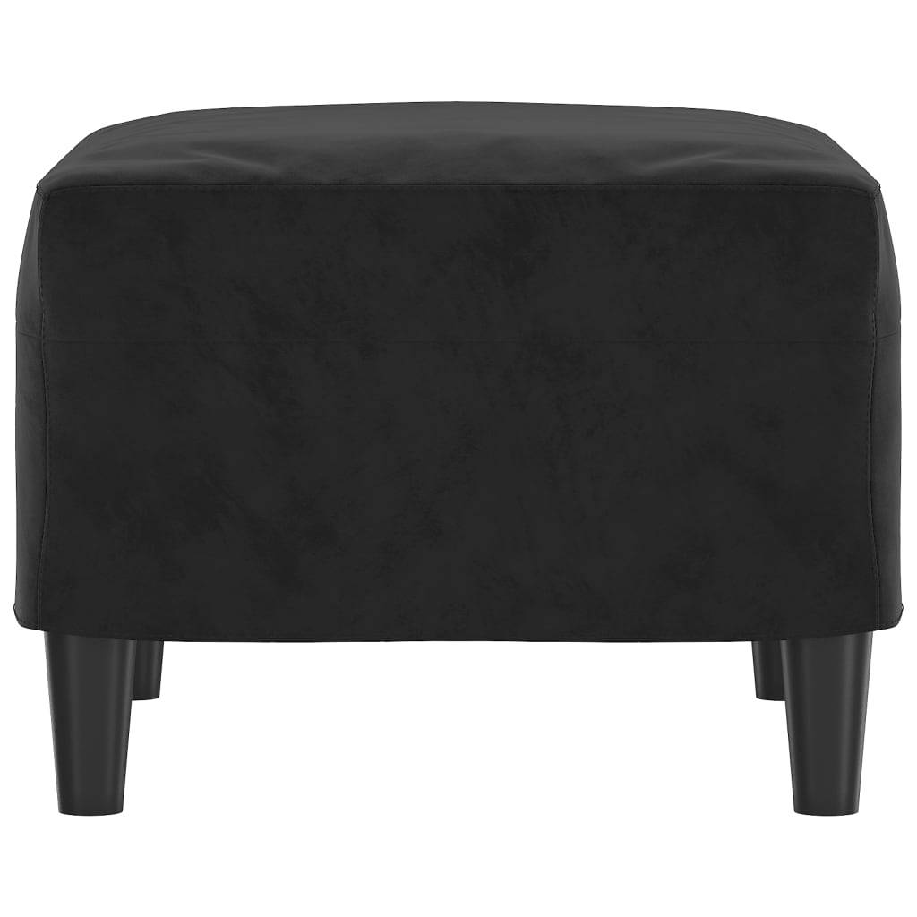 vidaXL Fußhocker Schwarz 60x50x41 cm Samt