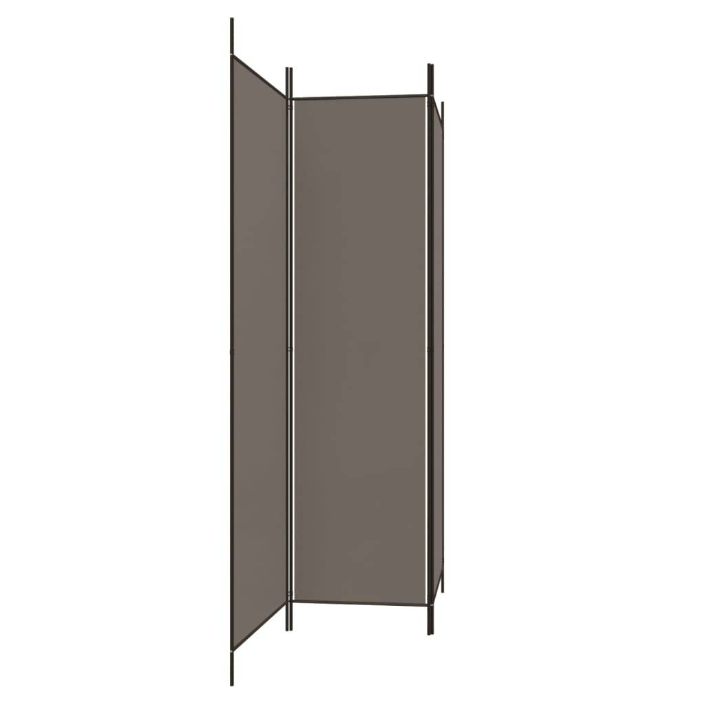 vidaXL 3-tlg. Paravent Anthrazit 150x220 cm Stoff