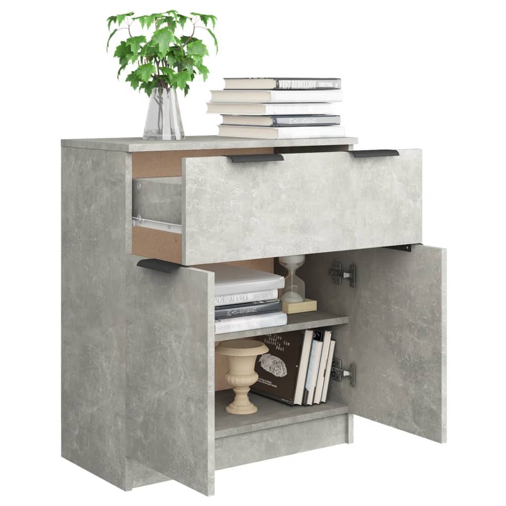 vidaXL Sideboard Betongrau 60x30x70 cm Holzwerkstoff