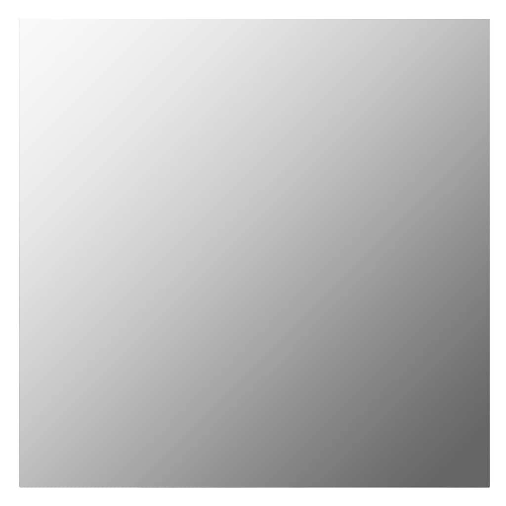 vidaXL Wandspiegel mit LED-Beleuchtung Quadratisch Glas