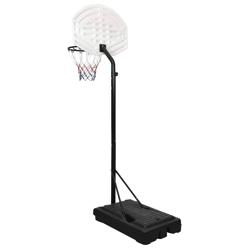 vidaXL Basketballständer Weiß 237-307 cm Polyethylen