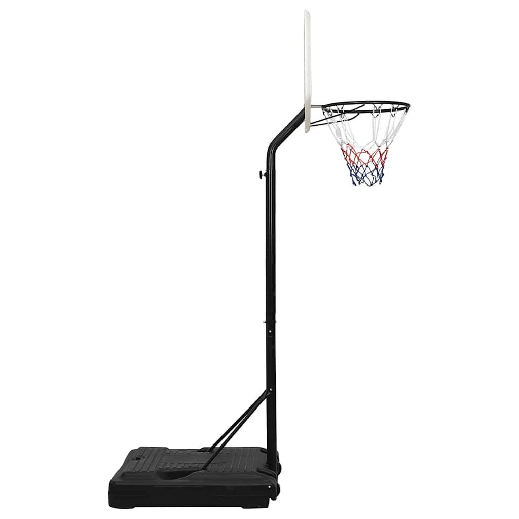 vidaXL Basketballständer Weiß 237-307 cm Polyethylen