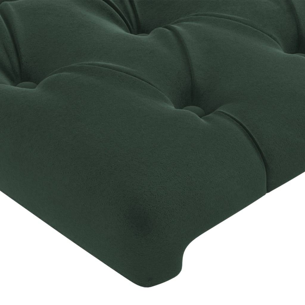 vidaXL Kopfteile 4 Stk. Dunkelgrün 80x7x78/88 cm Samt