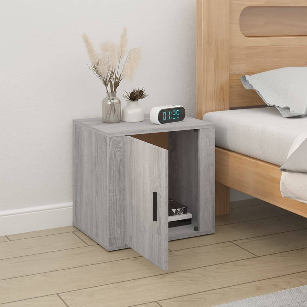 vidaXL Nachttisch Grau Sonoma 50x39x47 cm