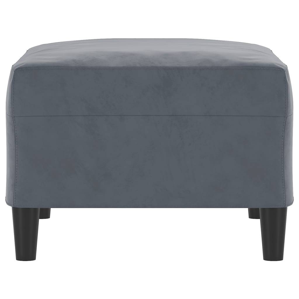 vidaXL Fußhocker Dunkelgrau 70x55x41 cm Samt