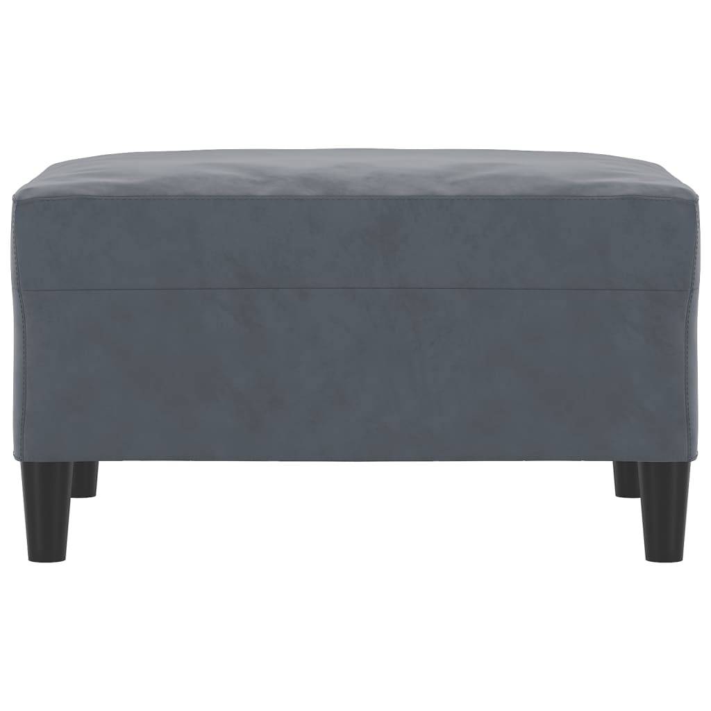 vidaXL Fußhocker Dunkelgrau 70x55x41 cm Samt