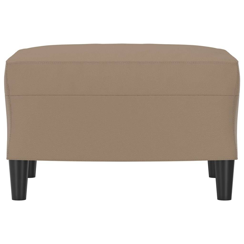 vidaXL Fußhocker Cappuccino-Braun 60x50x41 cm Kunstleder