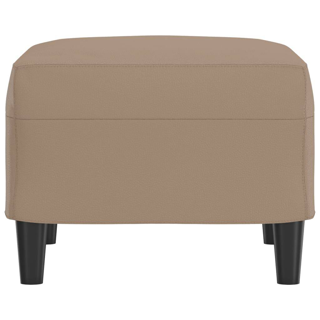 vidaXL Fußhocker Cappuccino-Braun 60x50x41 cm Kunstleder