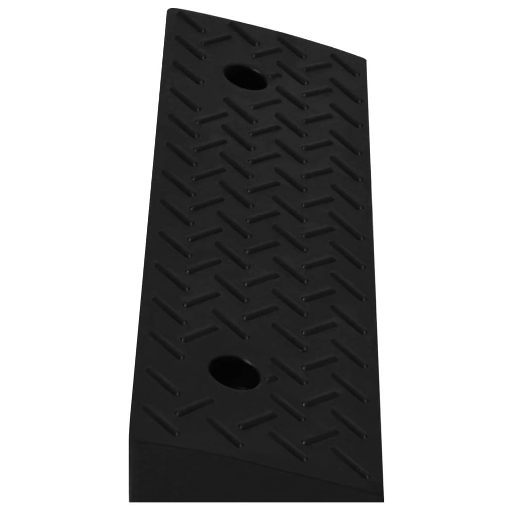 vidaXL Bordsteinrampen 2 Stk. 50x17,5x5 cm Gummi